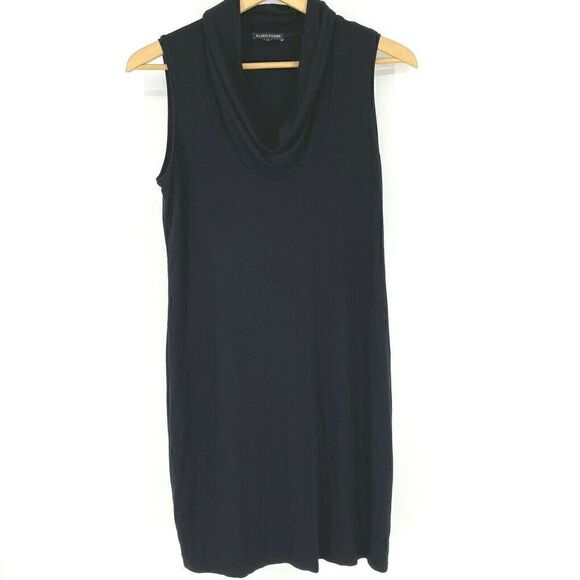 Eileen Fisher Dress Cowl Neck Jersey - Picture 1 of 7